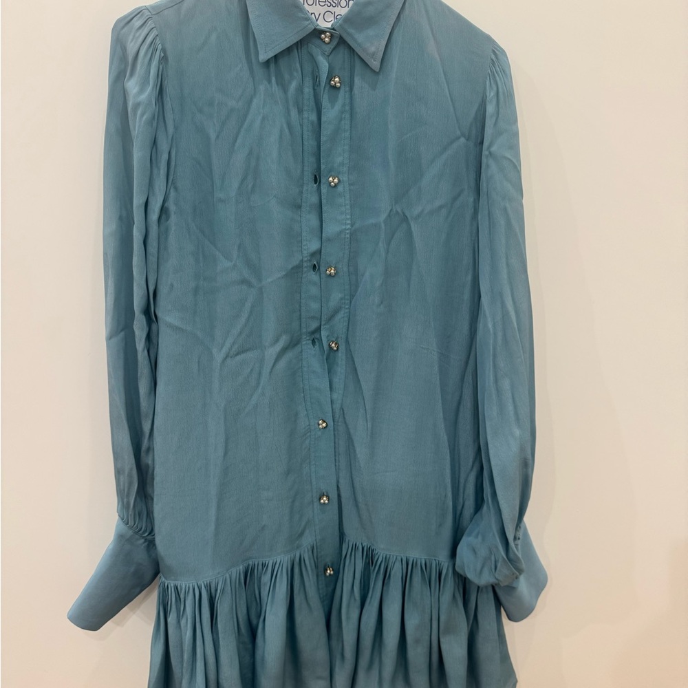 Karina Grimaldi Aqua dress